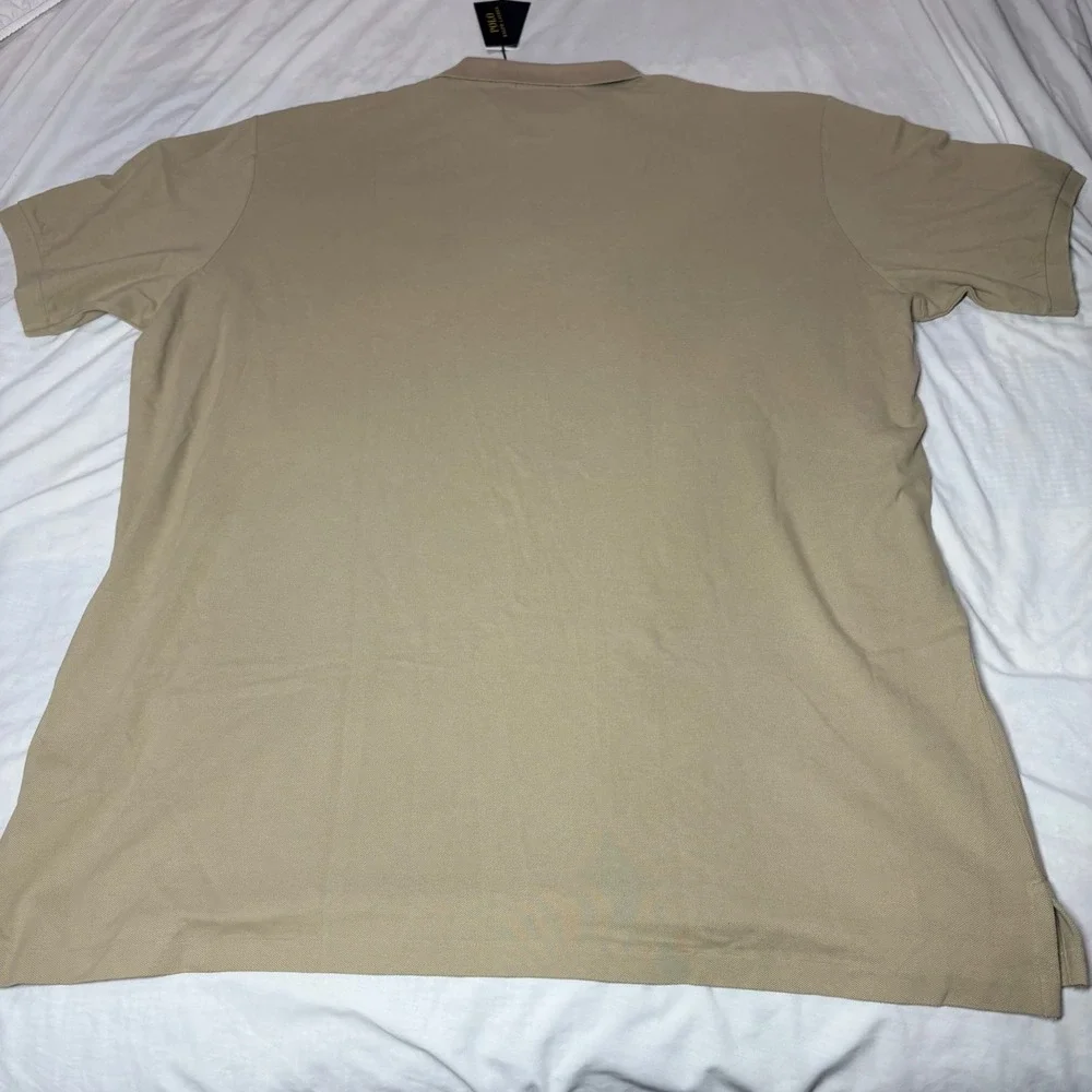 Polo Ralph Lauren Mens 4XLT Tan Big Pony Cotton Short Sleeve Polo Shirt New